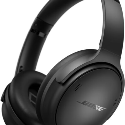 Bose QuietComfort Wireless Noise Cancelling Headphones, Bluetooth Over Ear Headphones with Up To 24 Hours of Battery Life, Black  Electronics