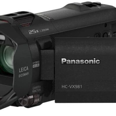 Panasonic 4K Ultra HD Video Camera Camcorder HC-VX981K, 20X Optical Zoom, 1/2.3-Inch BSI Sensor, HDR Capture, Wi-Fi Smartphone Multi Scene Video Capture (Black)  Electronics