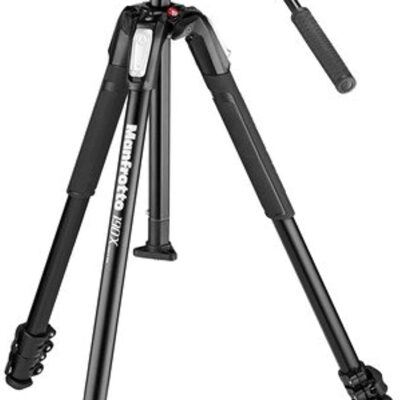 Manfrotto 190X 3-Section Aluminum Tripod with MVH500AH Fluid Video Head  Electronics