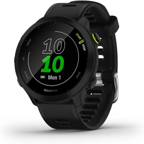 Garmin 010-02562-00 Forerunner 55 GPS Running Watch with Daily Suggested Workouts