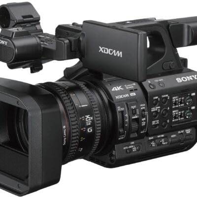 Sony 4K 3-CMOS 1/3-type Sensor XDCAM Professional Camcorder, Black (PXWZ190)  Electronics