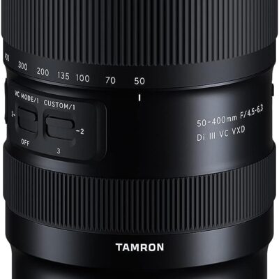 Tamron 50-400mm f/4.5-6.3 Di III VC VXD Lens for Sony Full Frame Mirrorless Cameras Black  Electronics