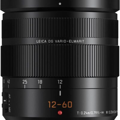 Panasonic LUMIX Professional 12-60mm Camera Lens, Leica DG Vario-ELMARIT, F2.8-4.0 ASPH, Dual I.S. 2.0 with Power O.I.S, Mirrorless Micro Four Thirds, H-ES12060 (Black)  Electronics