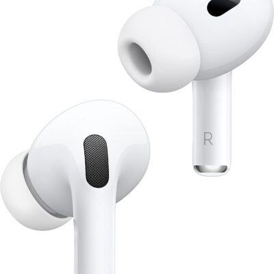 Apple AirPods Pro (2nd Generation) Wireless Ear Buds with USB-C Charging, Up to 2X More Active Noise Cancelling Bluetooth Headphones, Transparency Mode, Adaptive Audio, Personalized Spatial Audio  Electronics
