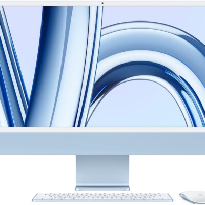 Apple 2023 iMac All-in-One Desktop Computer with M3 chip 8-core CPU, 8-core GPU, 24-inch Retina Display, 8GB Unified Memory, 256GB SSD Storage, Matching Accessories. Works with iPhone/iPad; Blue : Electronics