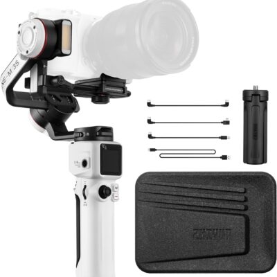 Zhiyun Crane M3S Handheld Gimbal 3-Axis Stabilizer All in One Design for Mirrorless Cameras Like Sony,Canon,Smartphone Like iPhone,Sumsung,Action Cameras Like Gopro (Crane M3 Upgrade Version in 2023)  Cell Phones & Accessories