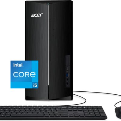 Acer Aspire TC-1760-UA92 Desktop | 12th Gen Intel Core i5-12400 6-Core Processor | 12GB 3200MHz DDR4 | 512GB NVMe M.2 SSD | 8X DVD | Intel Wireless Wi-Fi 6 AX201 | Bluetooth 5.2 | Windows 11 Home  Electronics