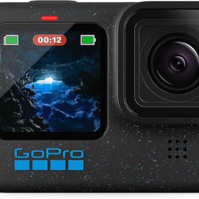 GoPro HERO12 Black – Waterproof Action Camera with 5.3K60 Ultra HD Video, 27MP Photos, HDR, 1/1.9″ Image Sensor, Live Streaming, Webcam, Stabilization  Electronics