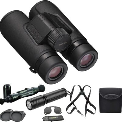 Nikon 12×42 Monarch M5 Binoculars with Lens Pen, Harness, & Flashlight Kit  Electronics