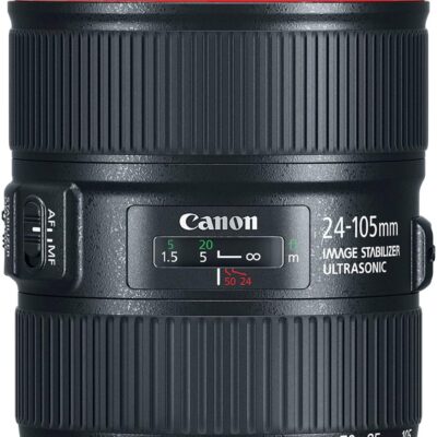 Canon EF 24–105mm f/4L is II USM Lens, Black – 1380C002  Electronics