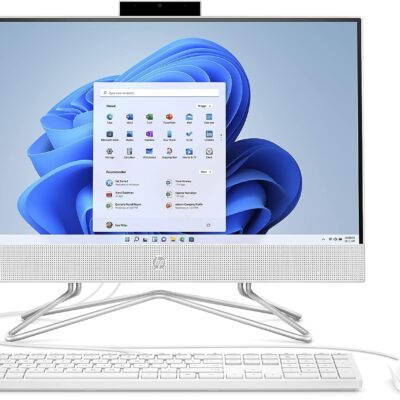 HP 21.5″ All-in-One Desktop, Intel Pentium Silver J5040 Processor, Intel UHD Graphics 605, 4 GB RAM, 128 GB Storage, Windows 11 Home (22-dd0120, 2021),Snow white  Electronics