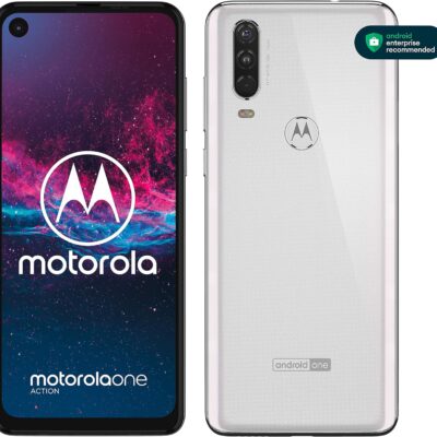 Motorola One Action – Unlocked Smartphone (Pearl White, GSM Unlocked) 