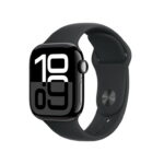 Apple Watch Series 10 (GPS, 46mm) - Jet Black Aluminum Case with Black Sport Band
