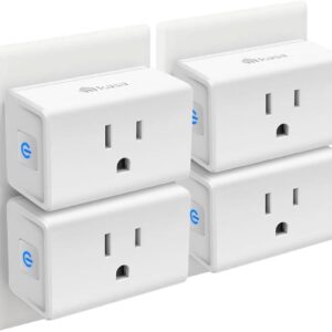 Kasa Smart Plug Mini (4-Pack) – 15A Wi-Fi Outlet, Works with Alexa