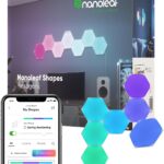 Nanoleaf Shapes Hexagons Smarter Kit – 7 Panels, RGB, Works with Alexa