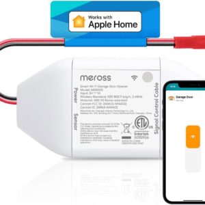 Meross Smart Wi-Fi Garage Door Opener – Works with Alexa and Google