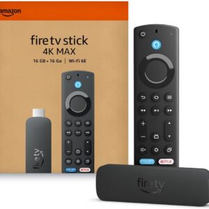 Amazon Fire TV Stick 4K Max – Streaming Device with Wi-Fi 6E, Alexa Remote
