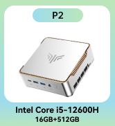 KAMRUI Pinova P2 Mini PC 16GB RAM 512GB SSD, AMD Ryzen 4300U(Beats 10110U/3500U/