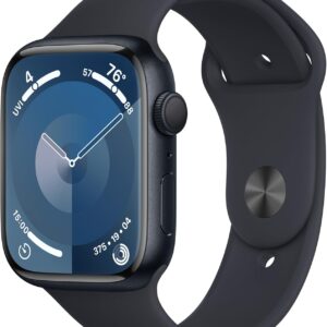 Apple Watch Series 9 GPS 45mm – Midnight Aluminum, Sport Band