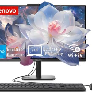 Lenovo IdeaCentre All-in-One Desktop (24" FHD IPS, Intel 4-Core, 16GB, 512GB SSD, Win 11)