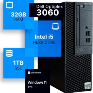 Dell Optiplex 3060 Desktop Computer | Intel i5-8500 (3.2) | 32GB DDR4 RAM | 1TB SSD Solid State | Bu image 1