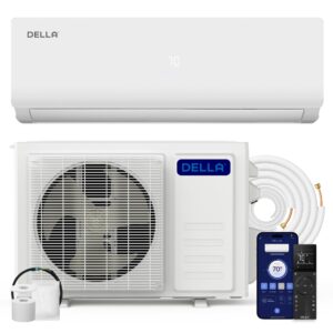 DELLA 18000 BTU Mini Split – Ultra Hyper Heat Pump, 25 SEER2, -22°F, WiFi Smart Control