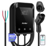 AIMILER Level 2 EV Charger 32A – WiFi App, 25ft, ETL Certified, 240V Hardwired, J1772