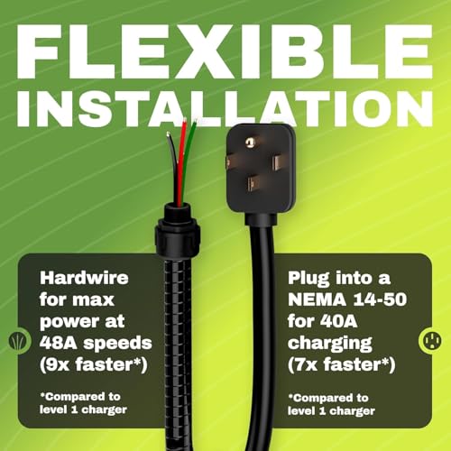 EMPORIA Level 2 EV Charger 48A – NACS Tesla Compatible, WiFi, Energy Star, 24ft - Image 6