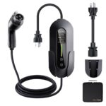 2026 Portable Level 1 & 2 EV Charger 25ft – 8-16A Adjustable, J1772, 110–240V, Delay Timer